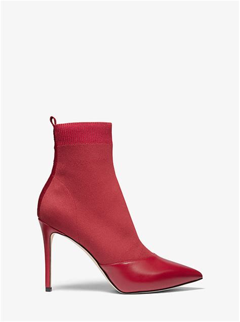 michael kors vicky logo tape knit ankle boot|Michael Michael Kors Vicky Logo Tape Knit Ankle Bootie Sock .